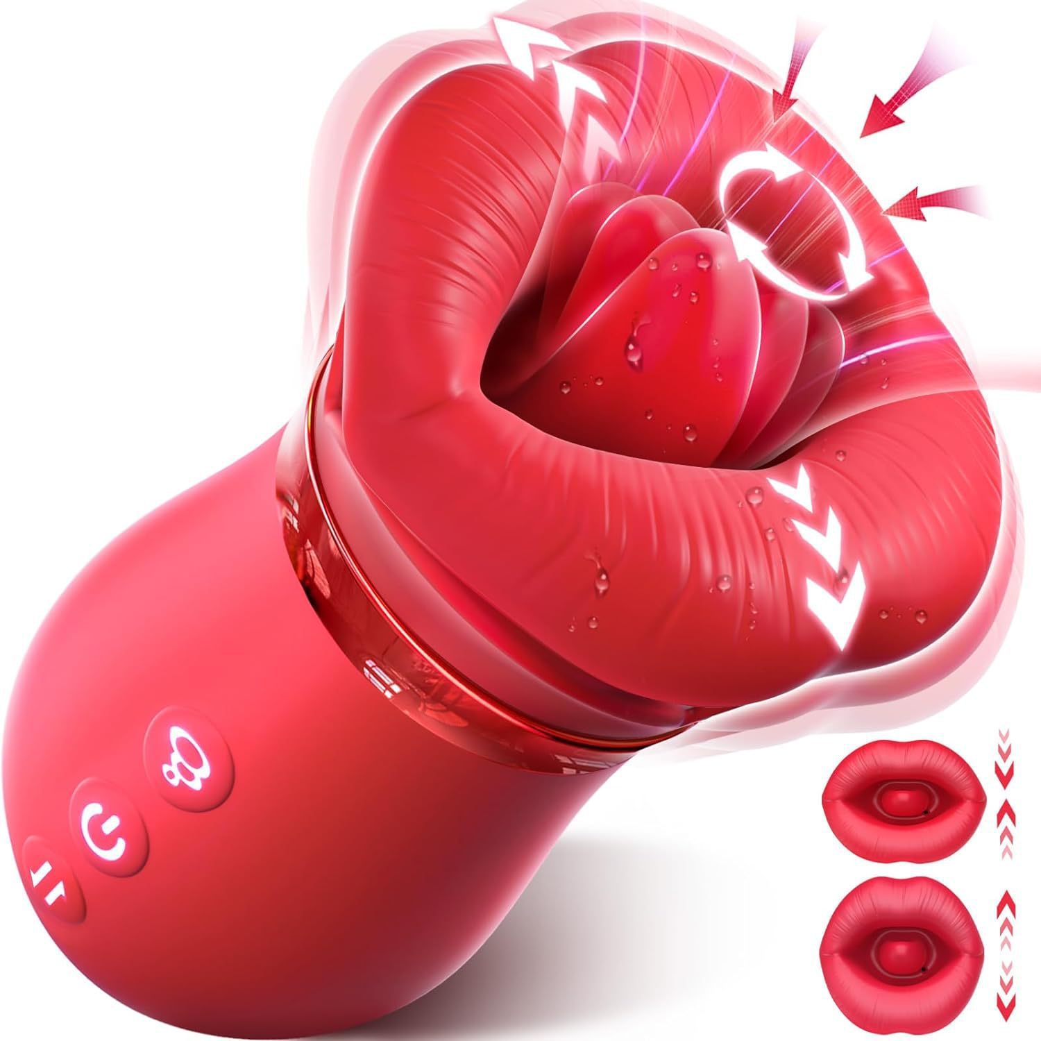 Exquisite Rose Kissing Vibrator-WeLovePlugs