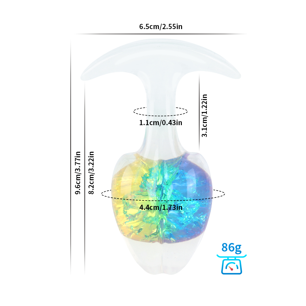 Crystal Vault Glass-Embedded Silicone Plug