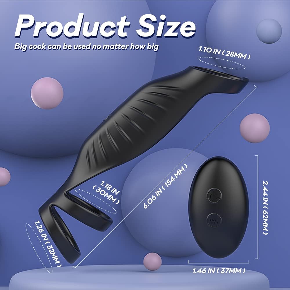 9-Mode Rechargeable Vibrating Cock Ring - image 1