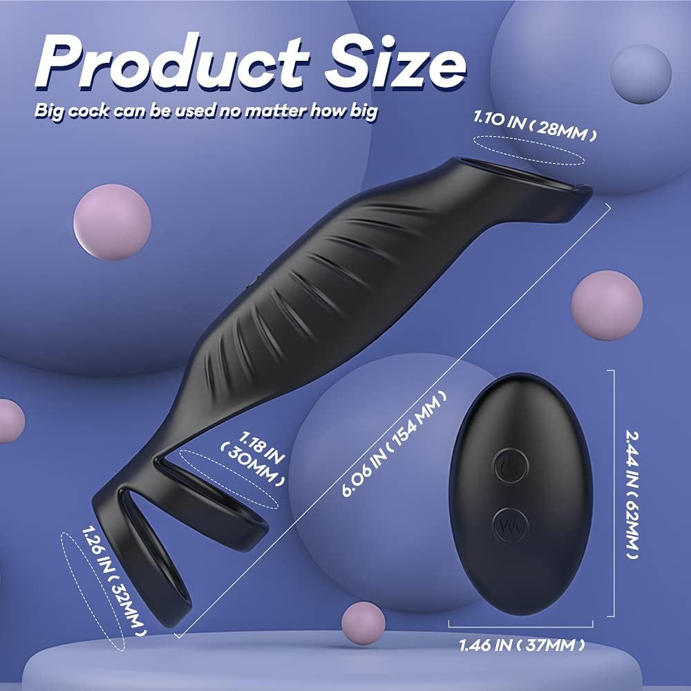 9-Mode Rechargeable Vibrating Cock Ring - image 1