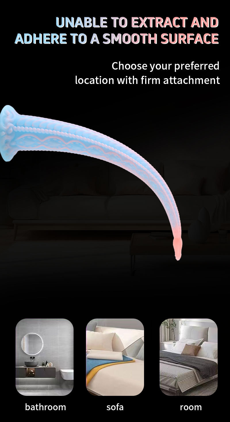 PetalPlay Anal Plug – Bumpy Rosebud Shape with Suction Cup Extra Long Dildo