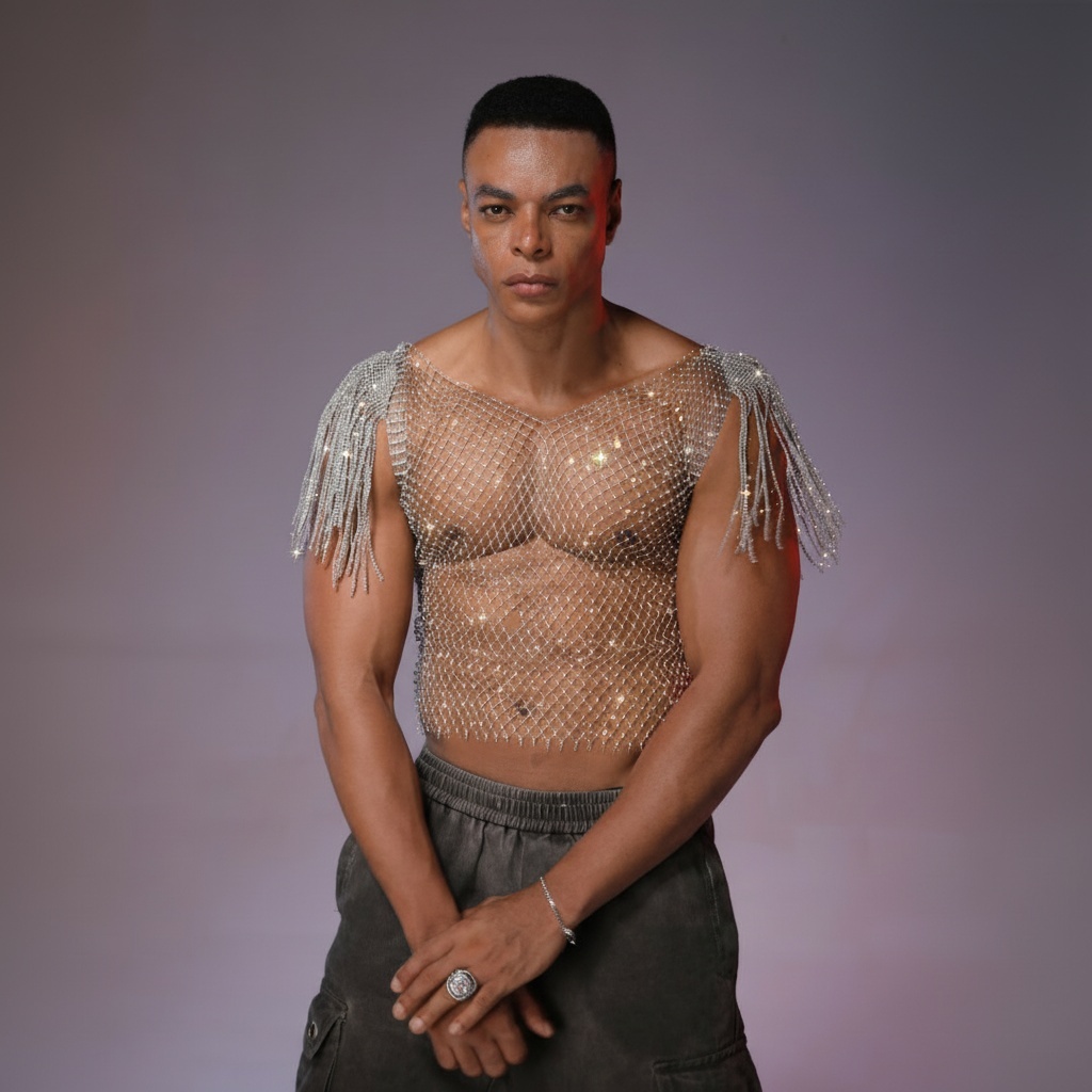 Starluxe Mesh Sparkle Top – Style B - image 3