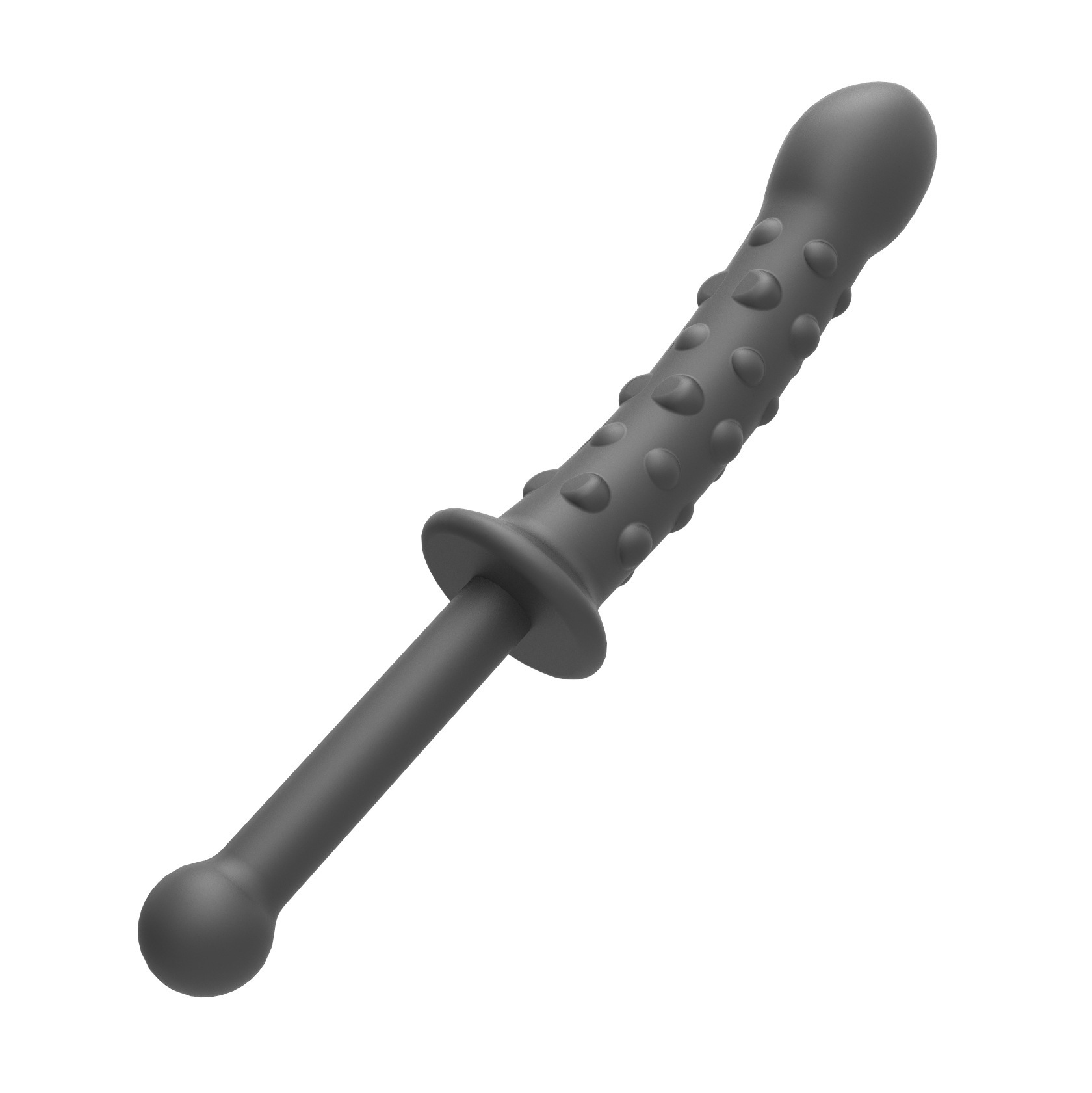 Textured Silicone Black Beaded Big Dildoâ Perfect for Anal & Vaginal Stimulation