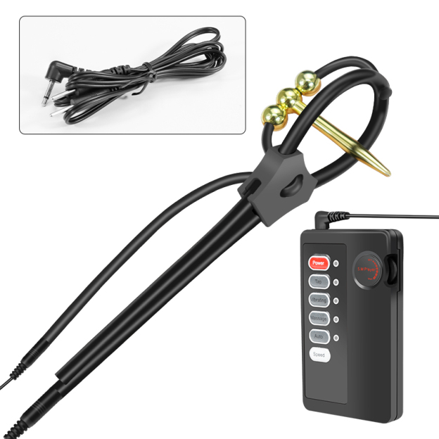 Stainless Steel Urethral Plug with Conductive Silicone Ring - Tapered Wired Version - image 9