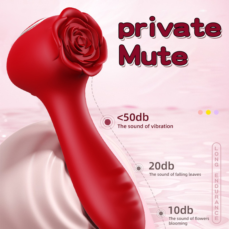 Rose Bead Vibrator Clit Licking Toy