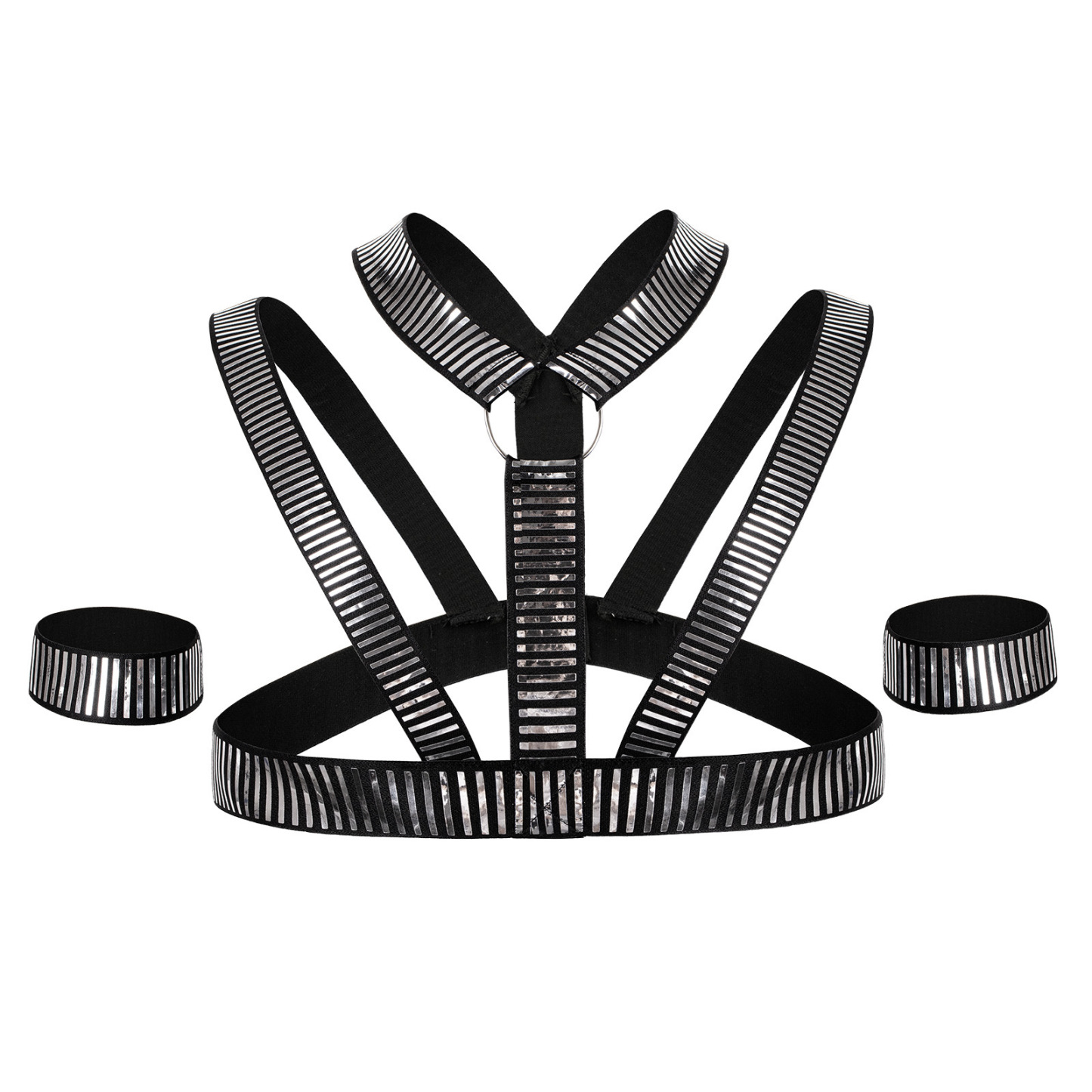 Cyber Warrior Harness - Silver - One Size - image 4