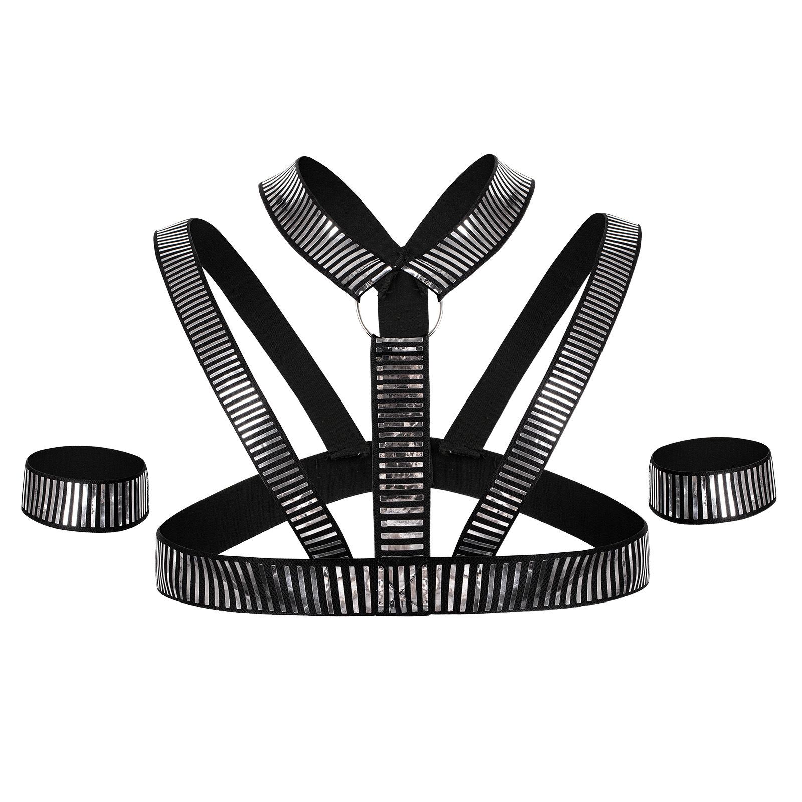 Cyber Warrior Harness - Silver - One Size - image 4