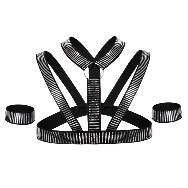 Cyber Warrior Harness - Silver - One Size - image 4