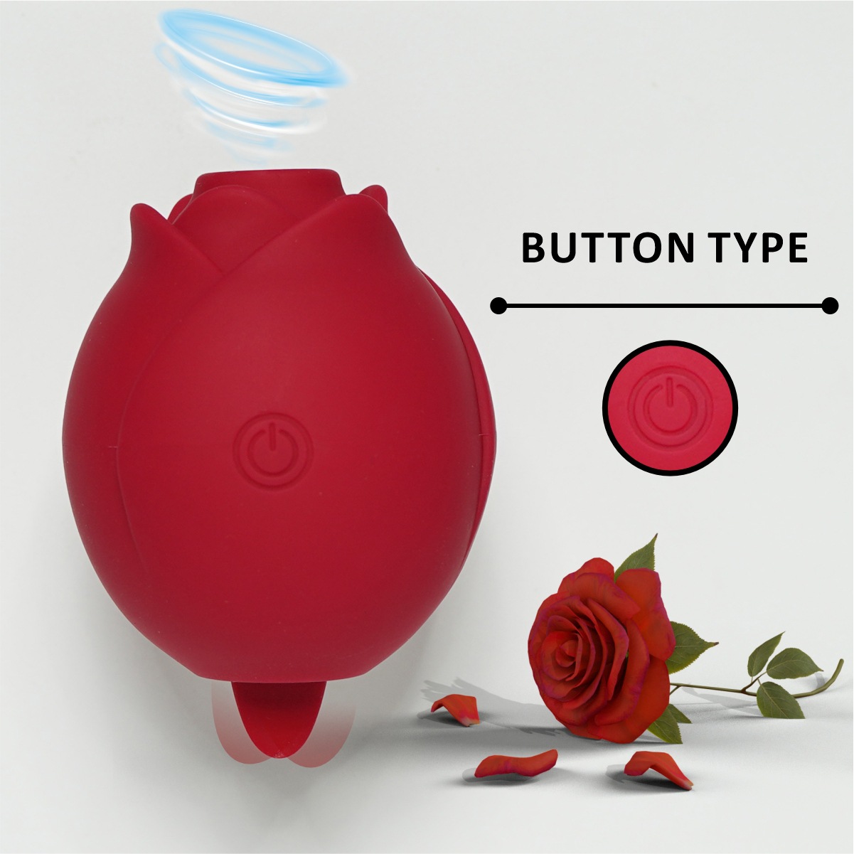 14 Modes Rose Vibrator - Button Control - Red - image 10