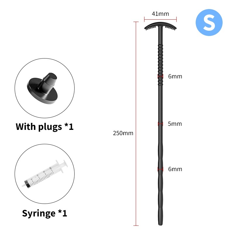Silicone Urethral Exploration Plug with Syringe-WeLovePlugs