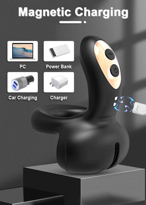 Men's Vibrating Cock Ring with Perineum & Testicle Stimulation-WeLovePlugs