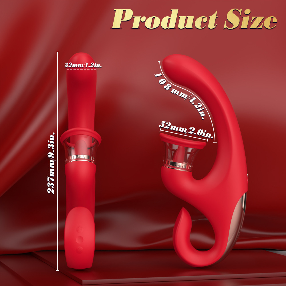 9+9 Dual Stimulation Clitoral Suction & G-spot Vibrator - image 8