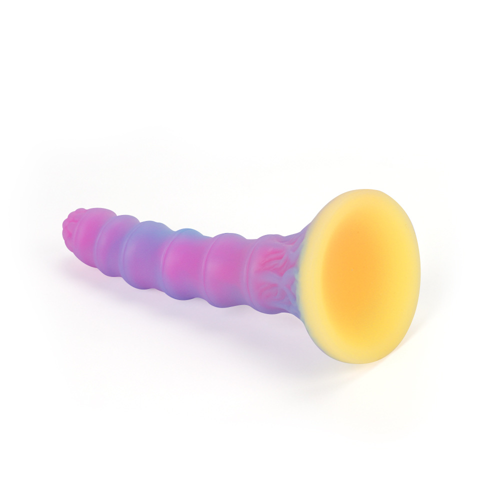 7.08'' Alien Glow In The Dark Dildo with Suction Cup - image 3