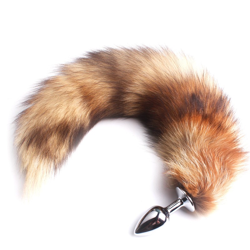 Original Fox Tail Plug Fluffy Cosplay Tail Plug-WeLovePlugs