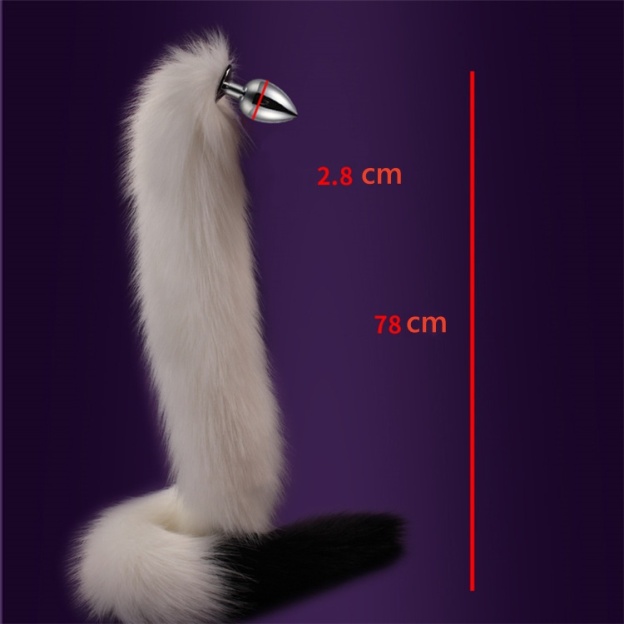 Long Plush Fox Tail Butt Plugs-WeLovePlugs