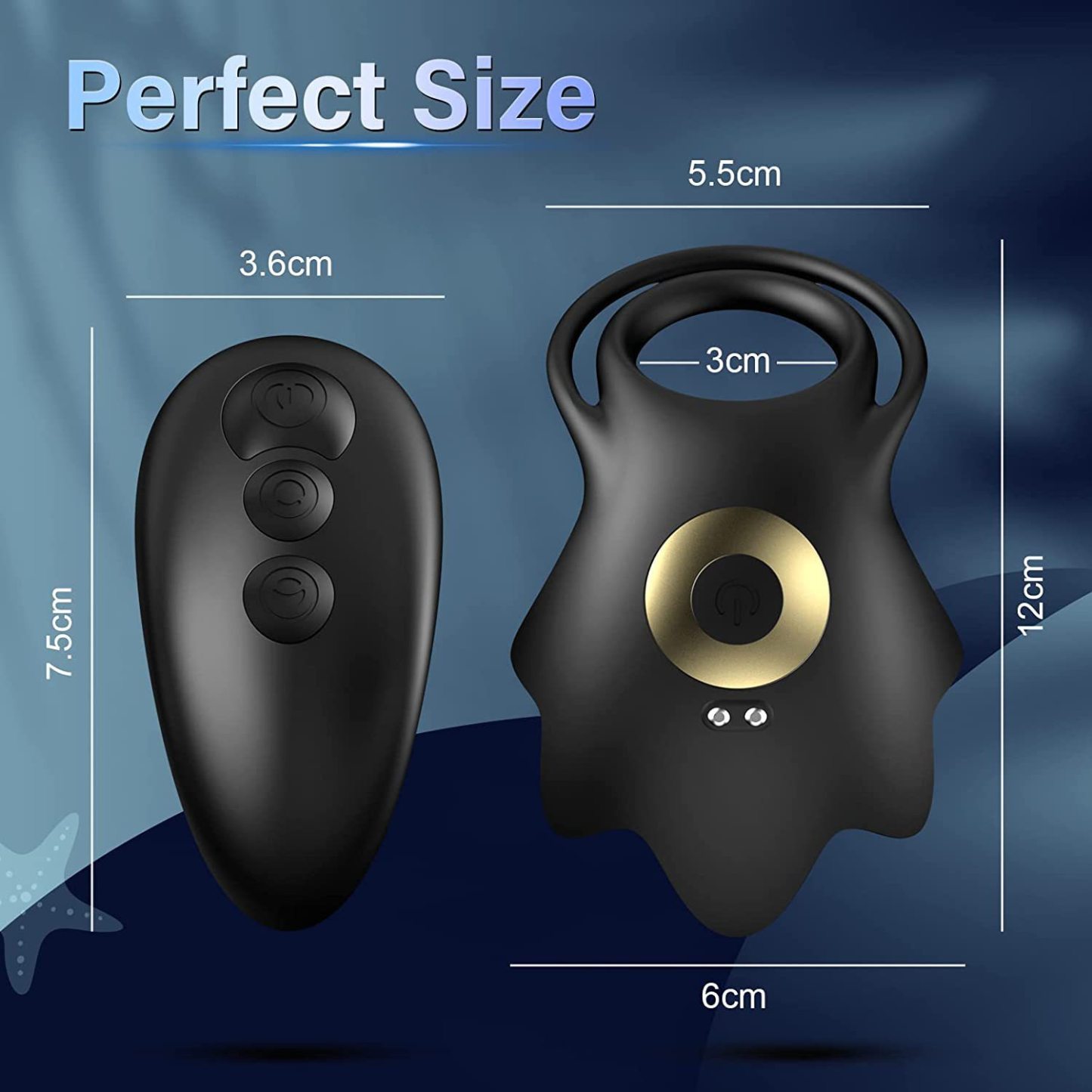 Starfish Vibrating Cock Ring – 360° Stimulation for Couples-WeLovePlugs