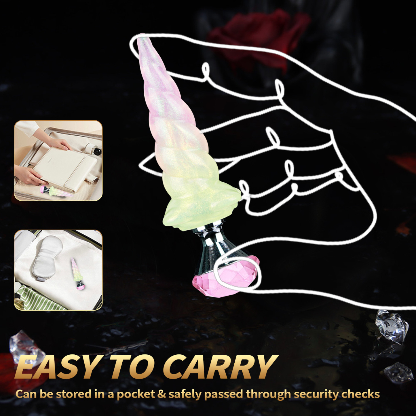 5.19'' Candy Glow Unicorn Plug - image 3