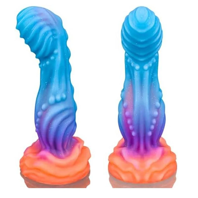 Luminous Fantasy Knot Silicone Dildo – 8 Inches - image 1