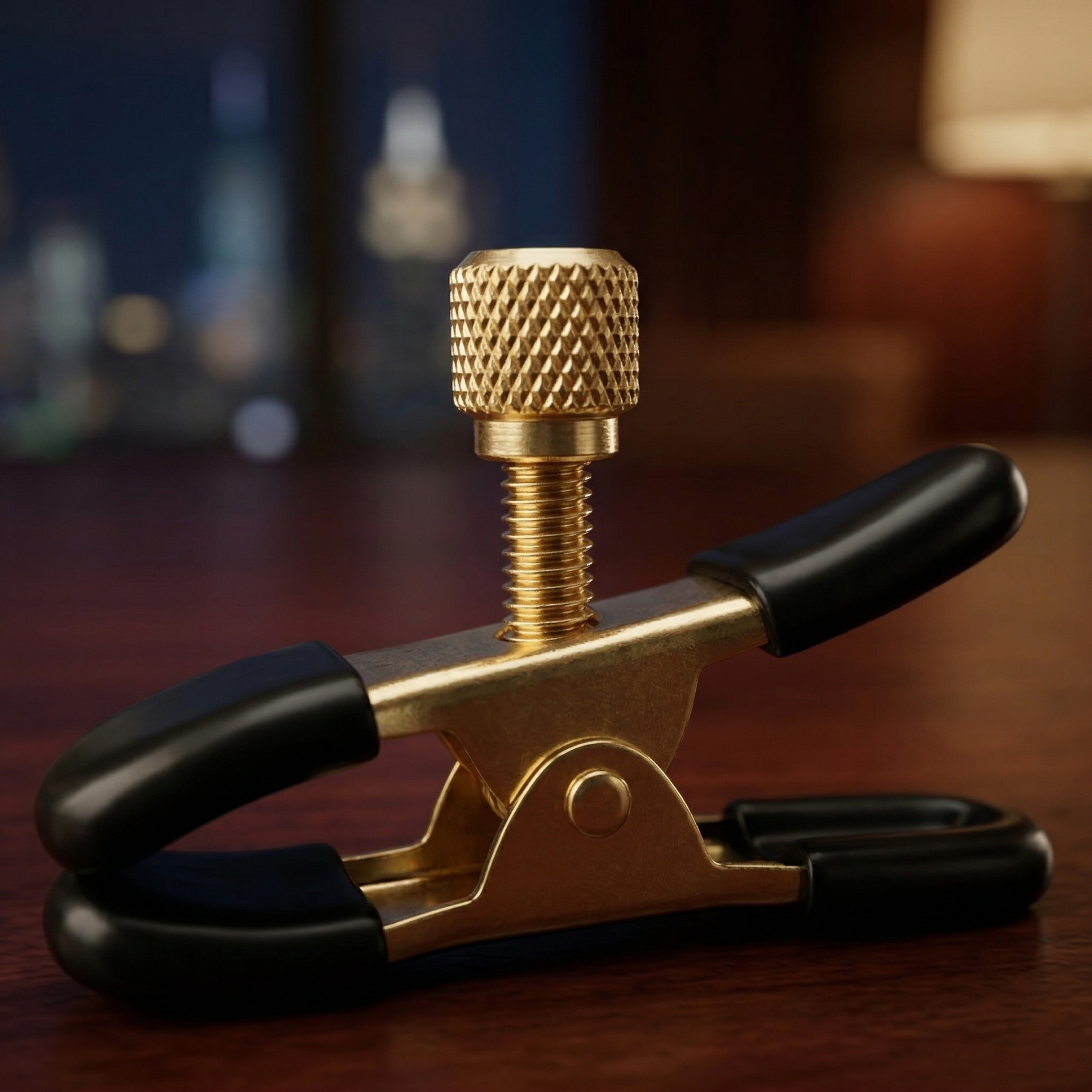 Metal Alligator Clamp Set with Bells & Bow Accents - image 2