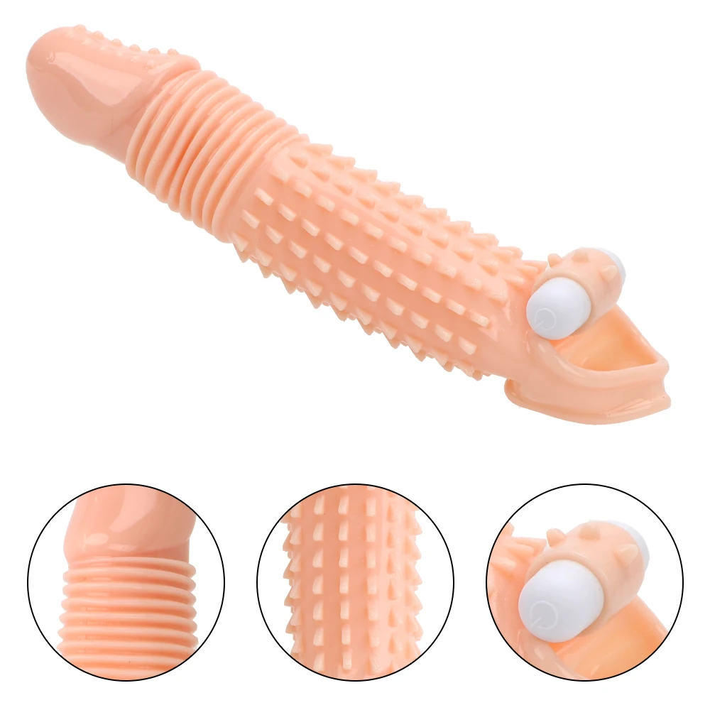 Vibrating Cock Sleeve Penis Enlargement Extender  -WeLovePlugs