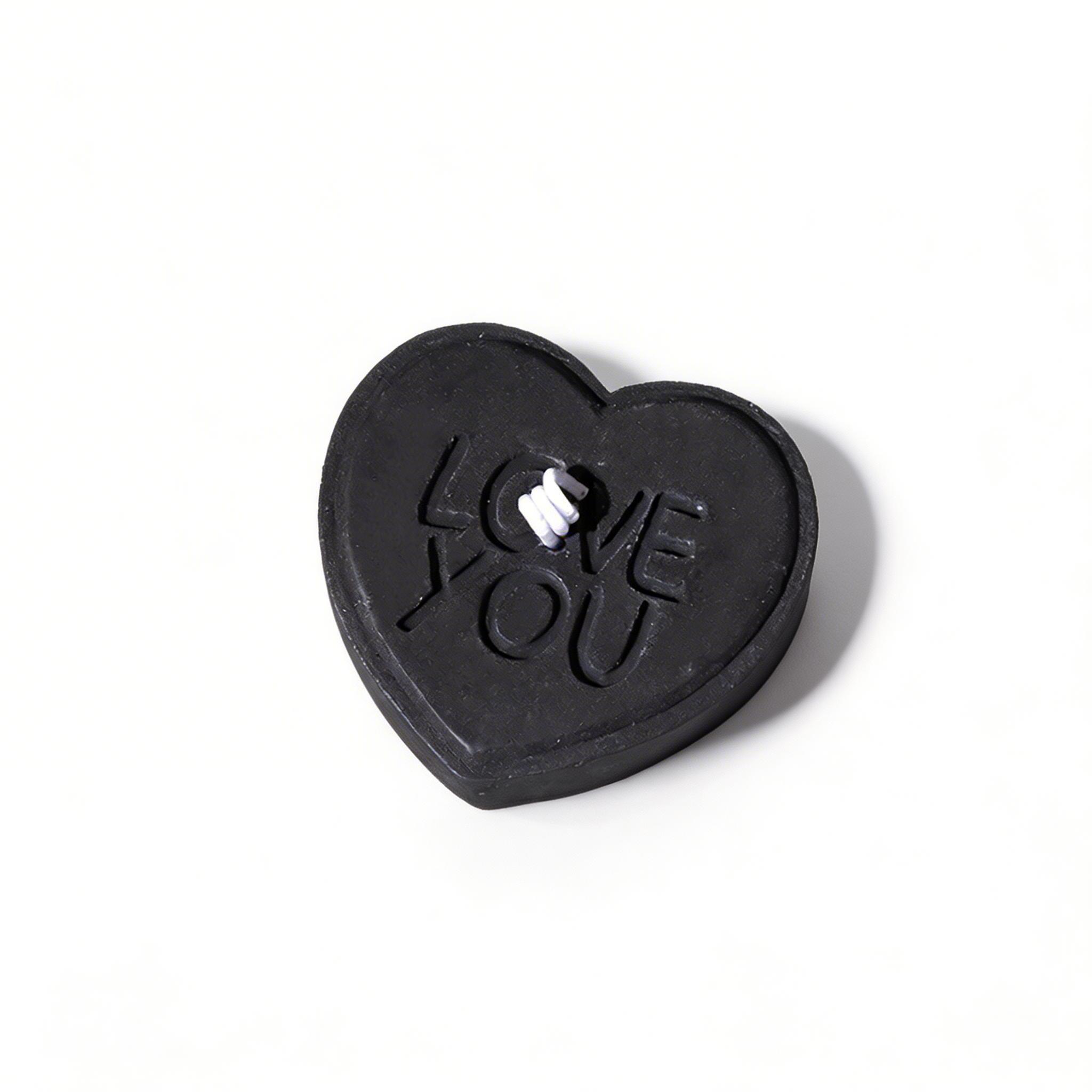 Love You Heart Sensual Candle – Low-temperature - Black - image 5