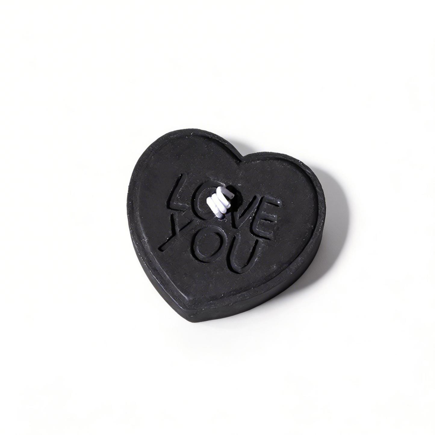 Love You Heart Sensual Candle – Low-temperature - Black - image 5