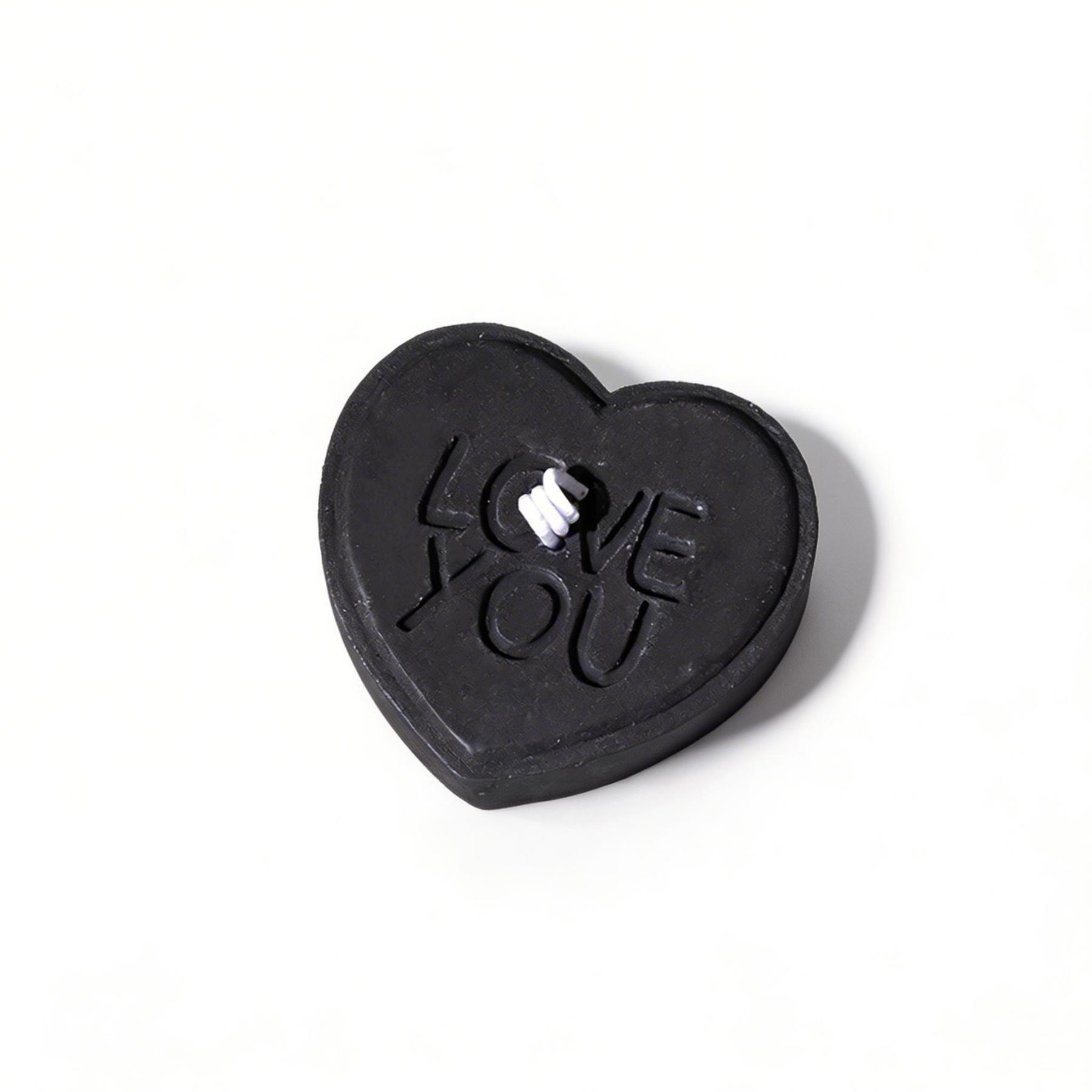 Love You Heart Sensual Candle – Low-temperature - Black - image 5