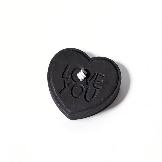 Love You Heart Sensual Candle – Low-temperature - Black - image 5