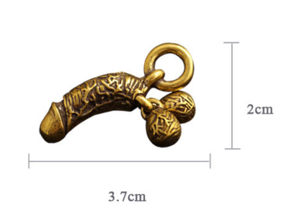 Copper Penis Pendant Unique Fashion -WeLovePlugs