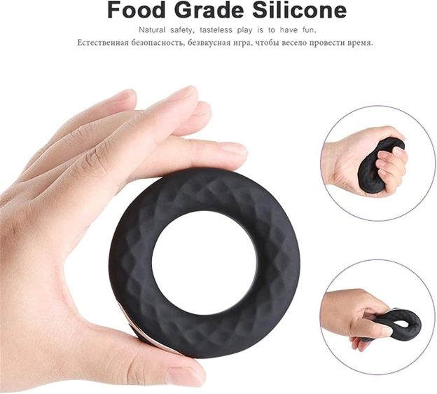 Electric Cock Ring (Delay 10 Vibration Modes+Clitoris Stimulation)-WeLovePlugs