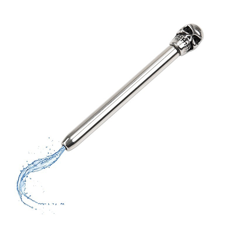Male Penis Urethral Sound Stainless Steel Skull Head - image 1