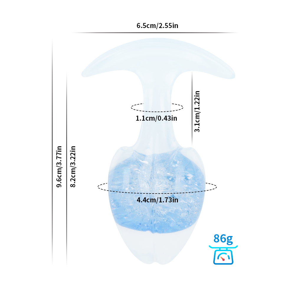 Crystal Vault Glass-Embedded Silicone Plug