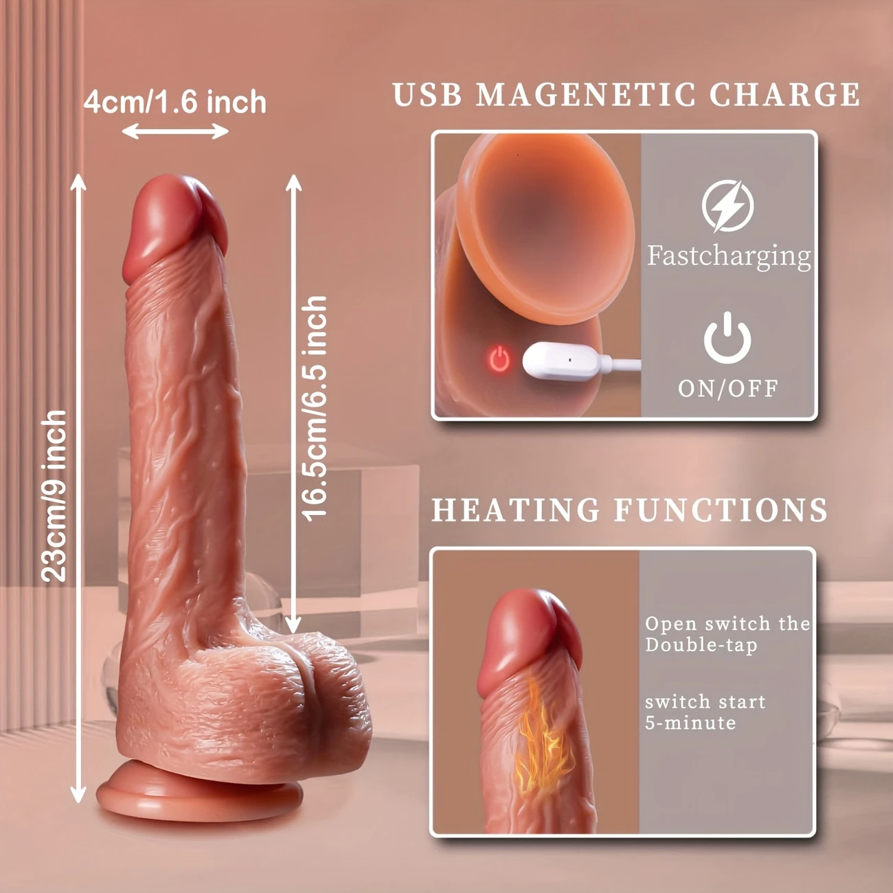Premium Automatic Thrusting Realistic Dildo with Remote-WeLovePlugs