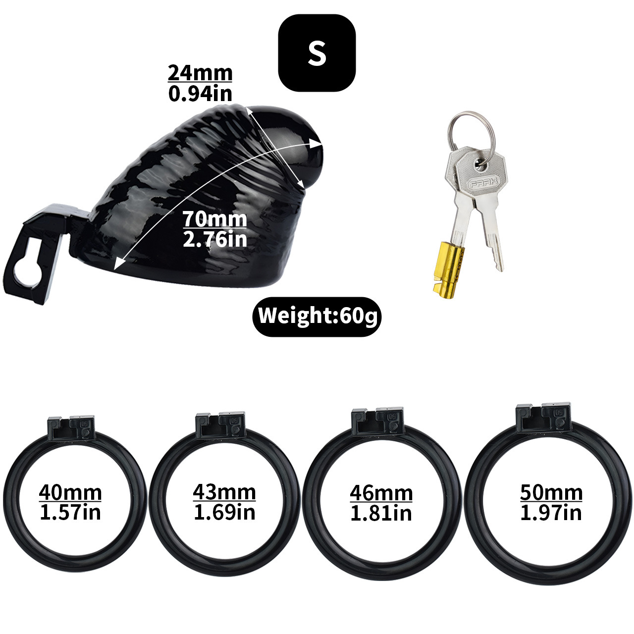 Thick Dick Resin Chastity Cage-WeLovePlugs