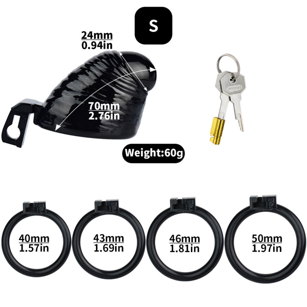 Thick Dick Resin Chastity Cage-WeLovePlugs