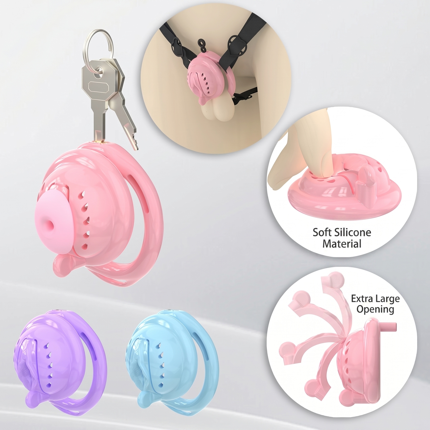 Aegis Flex Magnetic Silicone Chastity Cage - image 9