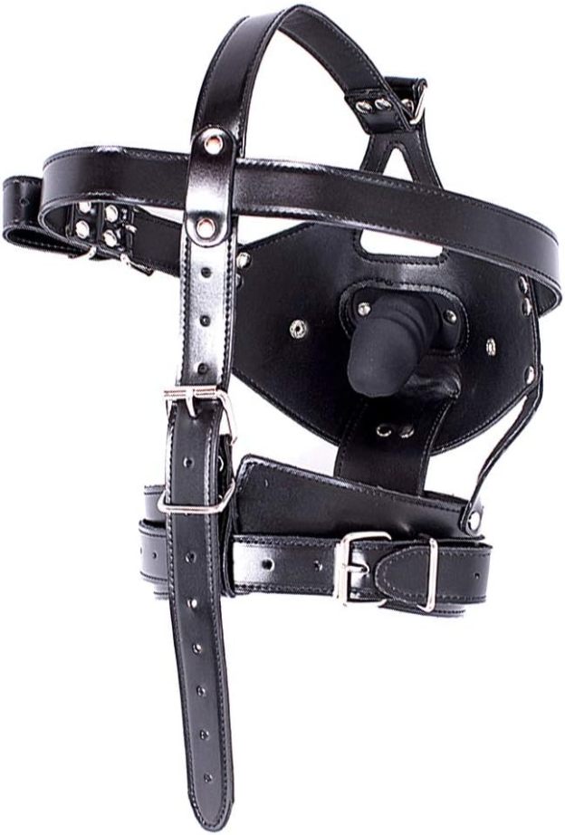 BDSM Mouth Gag Head Mask