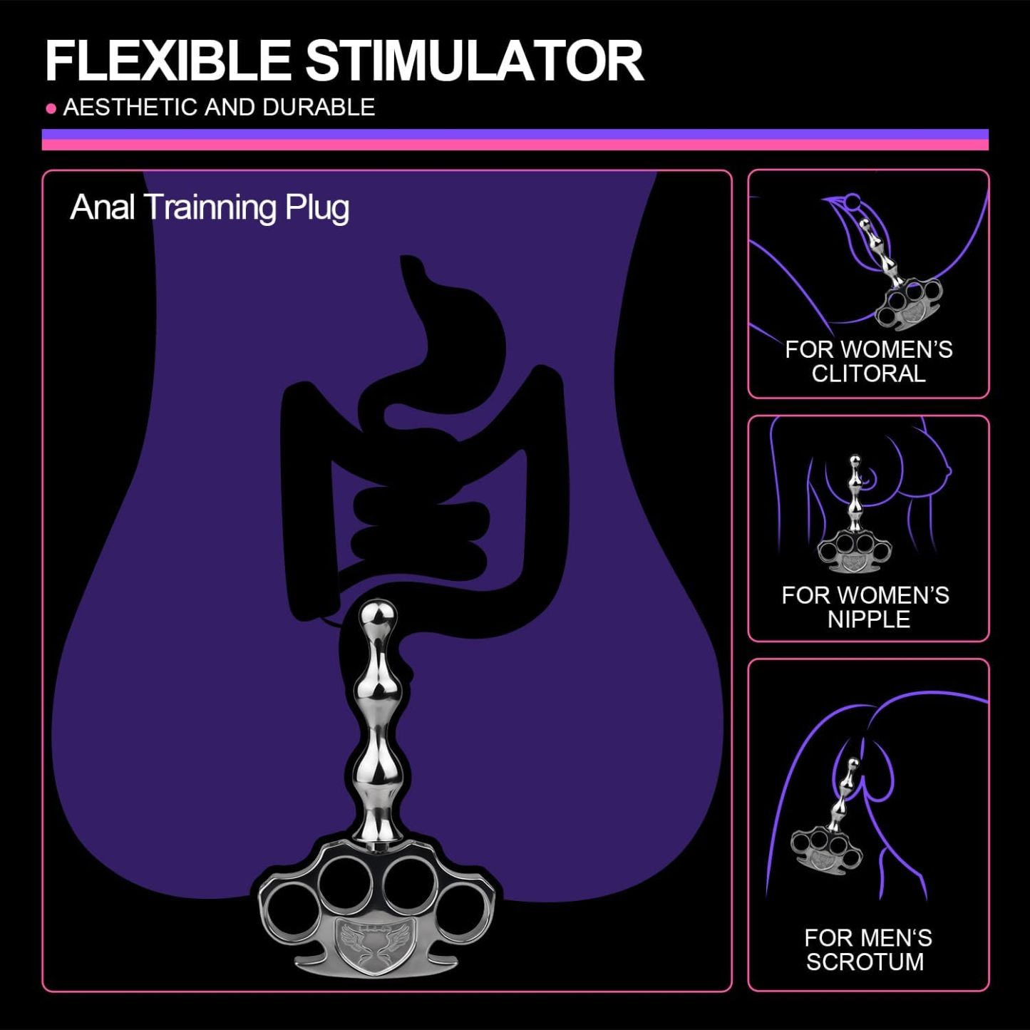 2-in-1 Knuckle Duster Anal Plug-WeLovePlugs