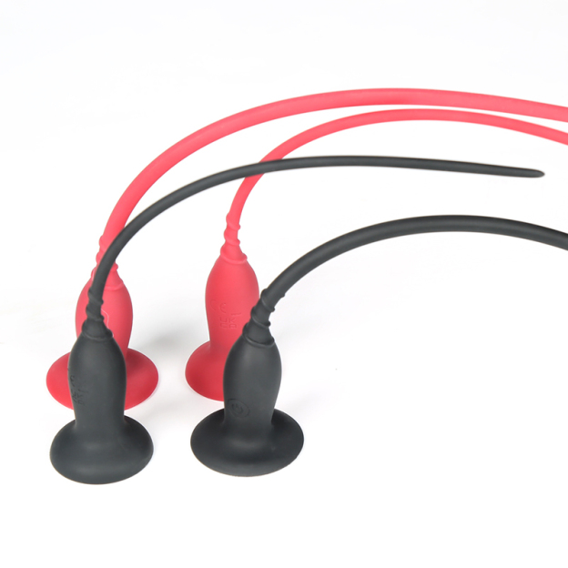 Silicone Electric Urethral Sounding With Suction Cup-WeLovePlugs