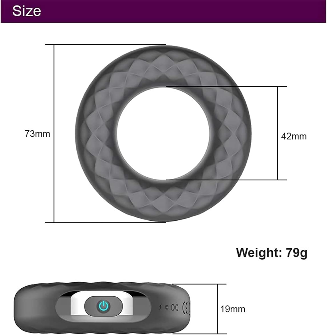 Electric Cock Ring (Delay 10 Vibration Modes+Clitoris Stimulation)-WeLovePlugs