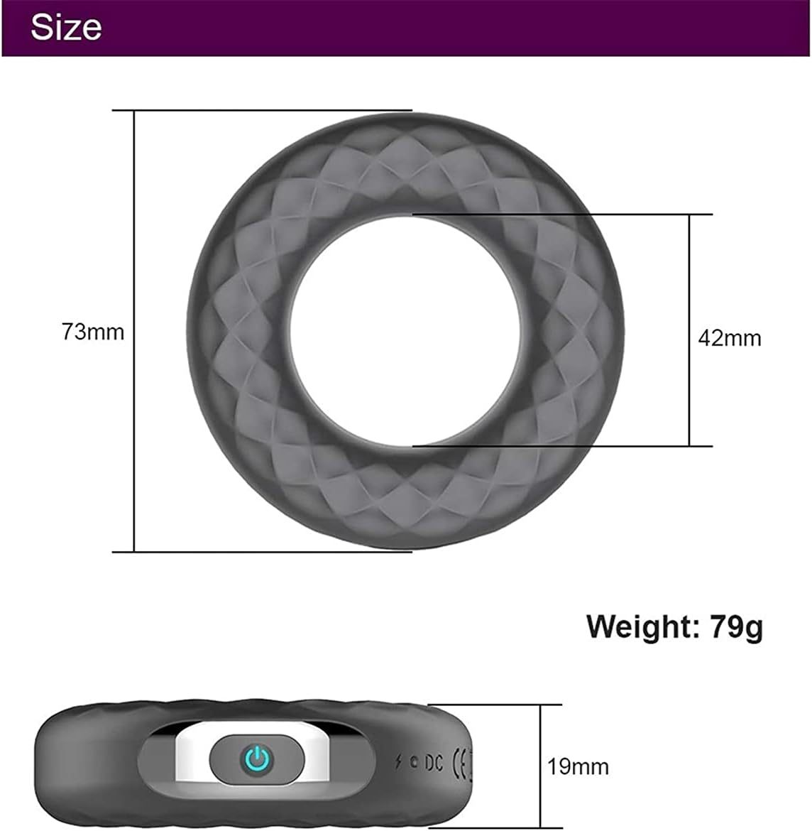 Electric Cock Ring (Delay 10 Vibration Modes+Clitoris Stimulation)-WeLovePlugs