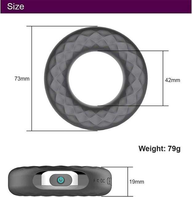 Electric Cock Ring (Delay 10 Vibration Modes+Clitoris Stimulation)-WeLovePlugs
