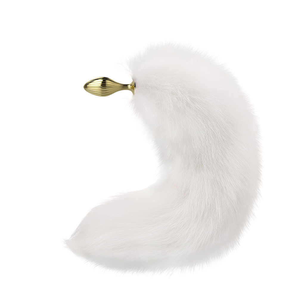 Golden Sexy Fox Wolf Tail Anal Plug 