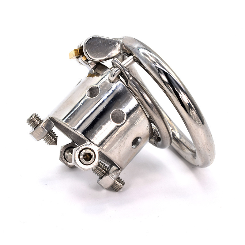 Polished Stainless Steel Chastity Cage Kali's Teeth CBT Spiked Toy-WeLovePlugs