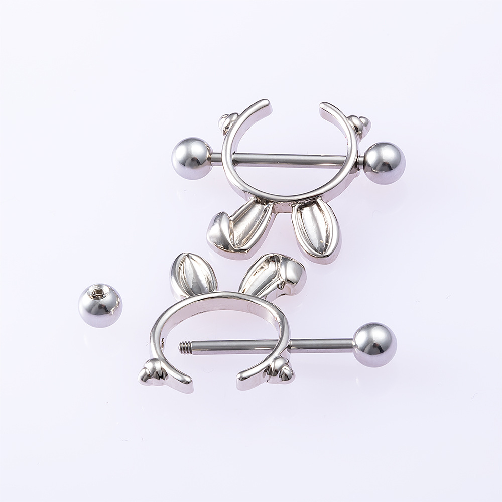Playboy Rabbit Nipple Piercing Ring Piercing Jewelry -WeLovePlugs