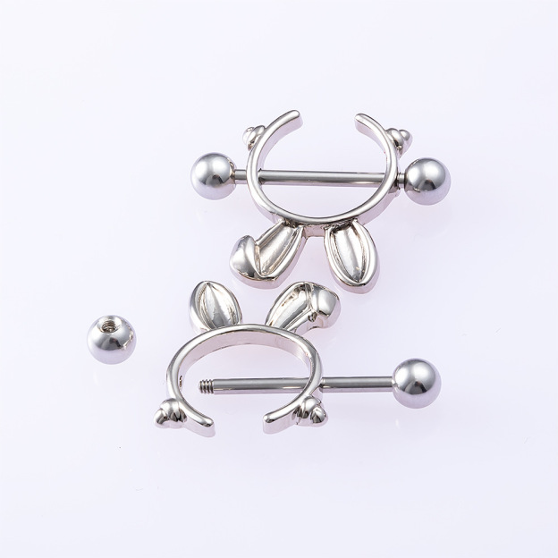 Playboy Rabbit Nipple Piercing Ring Piercing Jewelry -WeLovePlugs