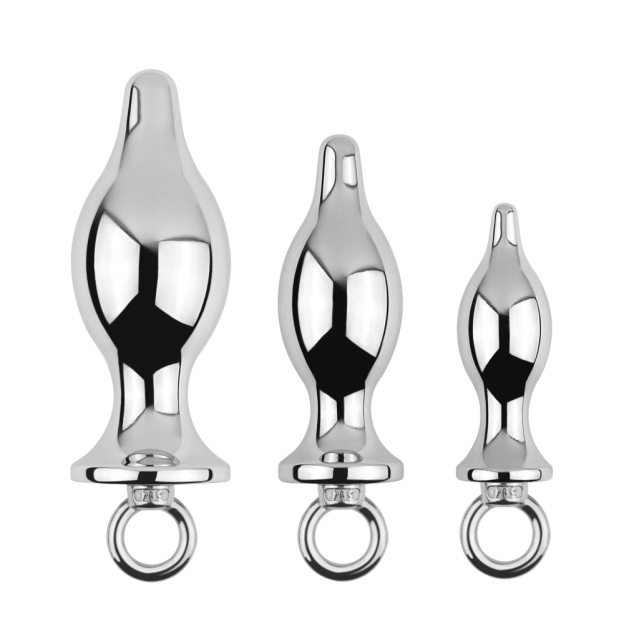 Metal Anal Plug with Pull Ring - image 6