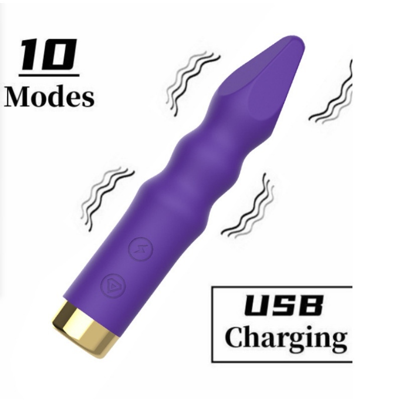 Anal Beads Vibrator – 10-Speed Silicone Massager for Prostate/G-Spot