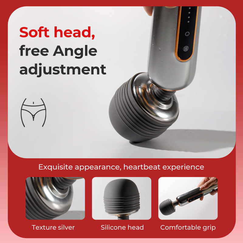 Wand Massagers Shining Metallic luster Recargable-WeLovePlugs