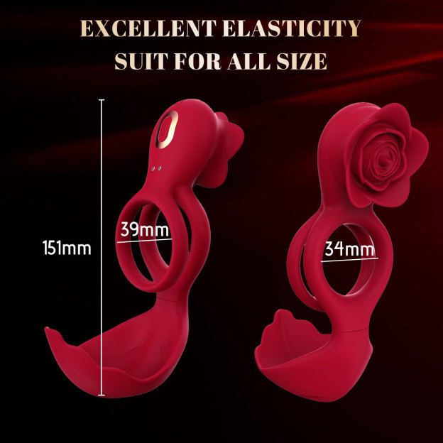 10-mode Vibrating Clit Licking Cock Ring With Balls Massager-WeLovePlugs